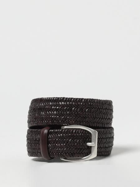 Orciani Wide Stretch Woven Leather Belt