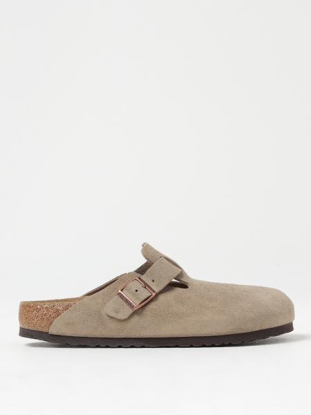 Sabot Boston Birkenstock in camoscio