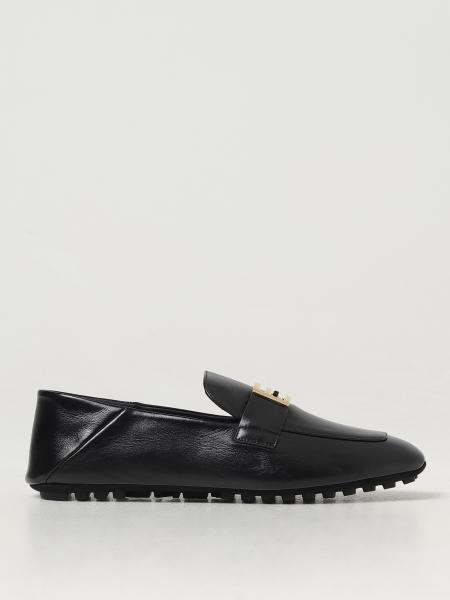 Fendi Baguette Leather Loafers