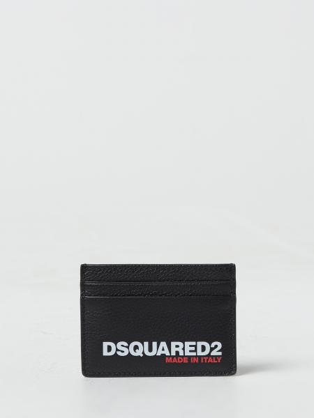 Dsquared2 Grained Leather Credit Card Holder