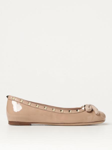 Ballerine scarpe: Ballerine Rockstud Valentino Garavani in vernice con fiocco