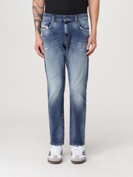 Jeans D-Strukt Diesel in denim di cotone used