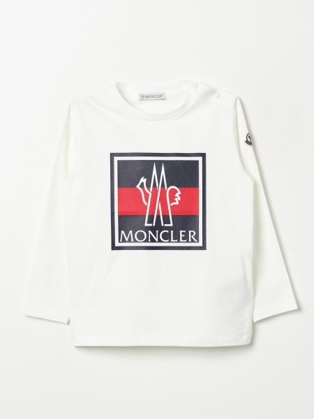 Moncler: T-shirt Moncler in cotone con stampa logo