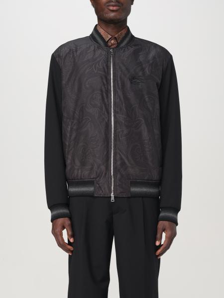 Etro nylon bomber jacket with Paisley print