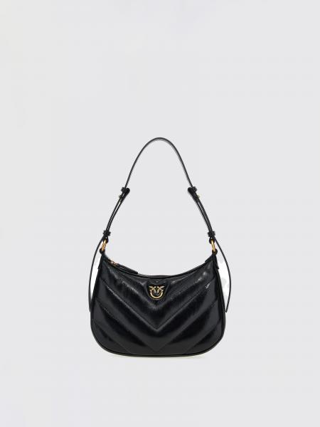 Borsa Half Moon Pinko in nappa trapuntata chevron