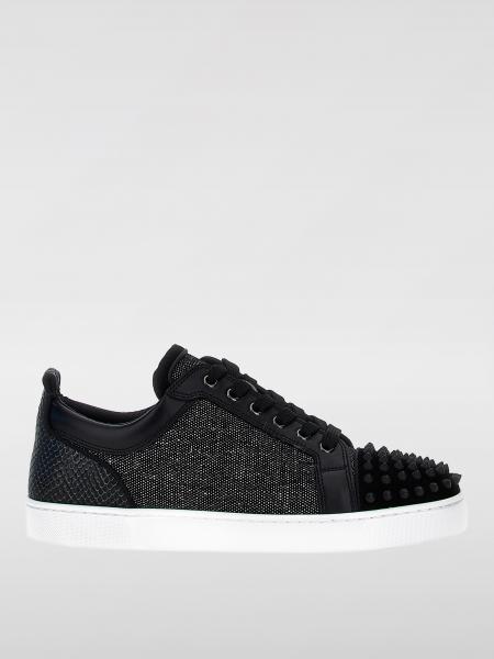 Christian louboutin trainers grey best sale