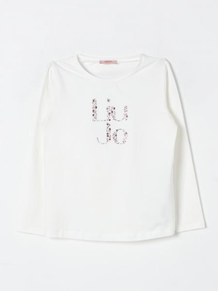 T-shirt con logo di strass Liu Jo