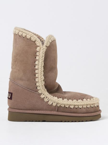 Moda scarpe: Stivaletto Eskimo Mou in camoscio