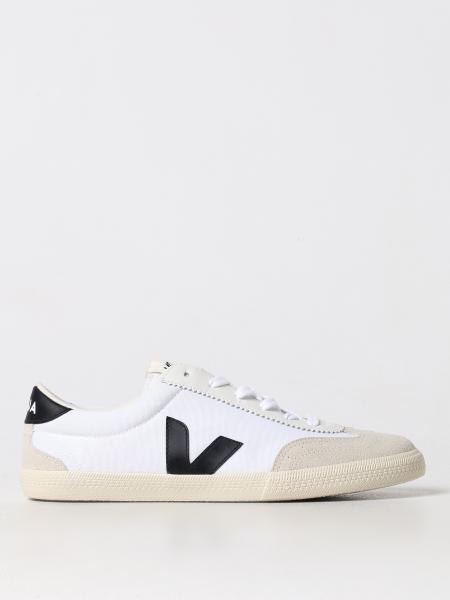 Sneakers Volley Veja in canvas e camoscio con motivo brogue