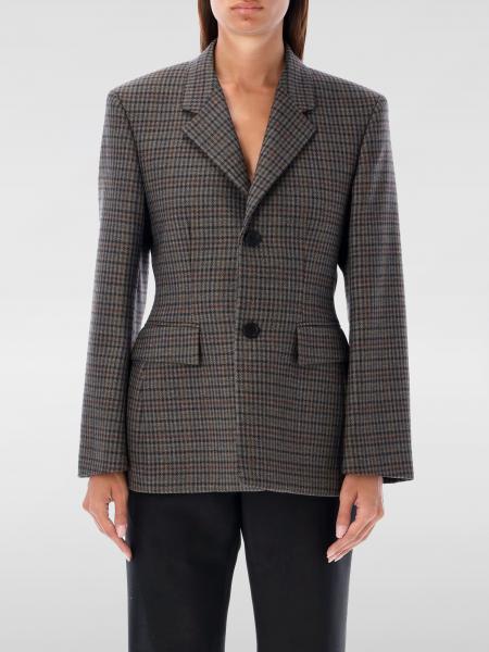 Balenciaga check wool blazer