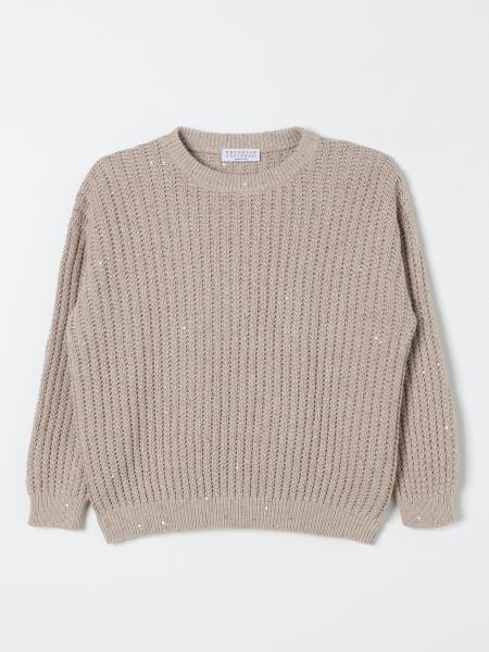 Kids' Brunello Cucinelli: Sweater girls Brunello Cucinelli