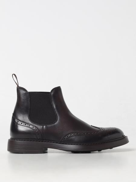 Moda scarpe: Stivaletto Doucal's in pelle con motivo brogue