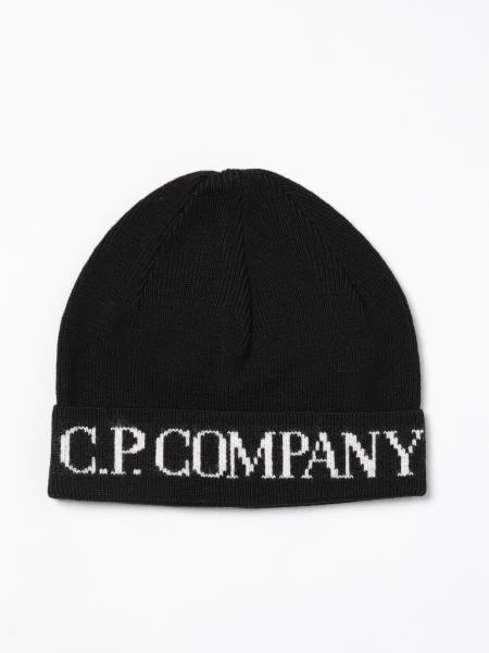 Cappello C.P. Company in lana con logo jacquard