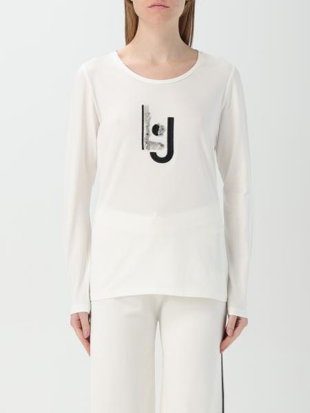 Liu Jo: T-shirt Liu Jo in jersey con logo ricamato con strass