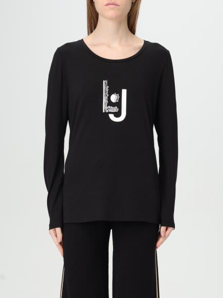 Liu Jo: T-shirt Liu Jo in jersey con logo ricamato con strass