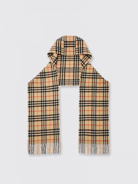 Sciarpa Vintage Check Burberry in cashmere con cappuccio