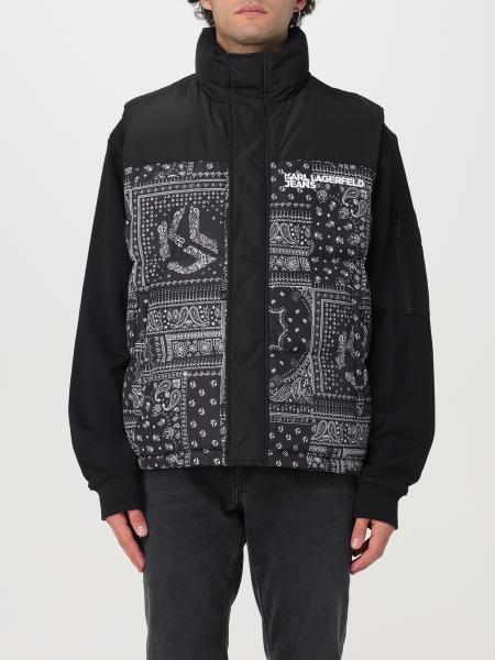 Karl Lagerfeld nylon vest with bandana pattern