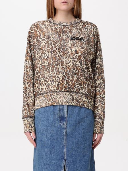 Felpa Isabel Marant in misto cotone animalier