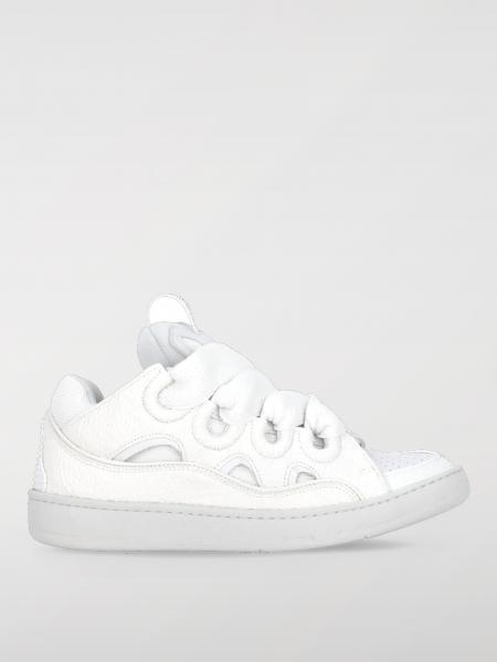 Sneakers Curb Lanvin in pelle a grana e mesh