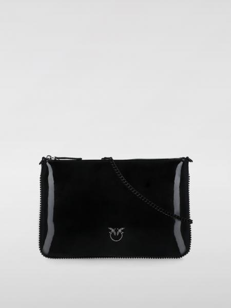 Borsa Love Birds Flat Pinko in vernice