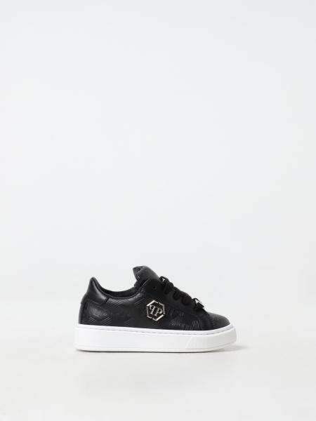 Sneakers Philipp Plein in pelle con logo all over