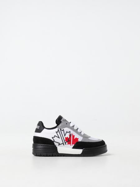 Sneakers Dsquared2 in pelle e canvas