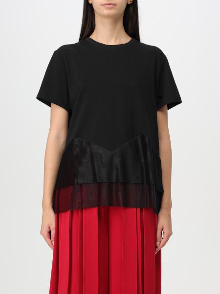 T-shirt Twinset in cotone e tulle