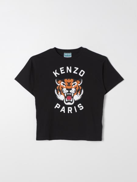 T-shirt Kenzo Kids in cotone con stampa logo