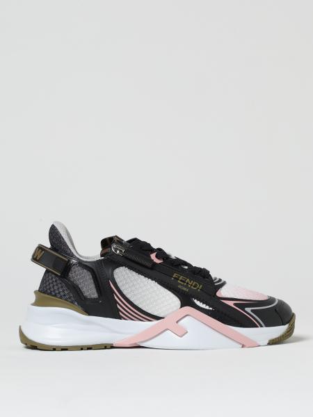 Fendi donna: Sneakers Flow Fendi in pelle sintetica e mesh