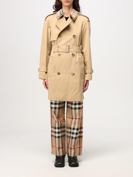 Burberry: Trench doppiopetto Burberry in cotone