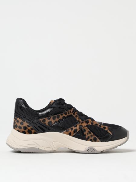 Sneakers Leo Michael Kors in mesh e cavallino animalier