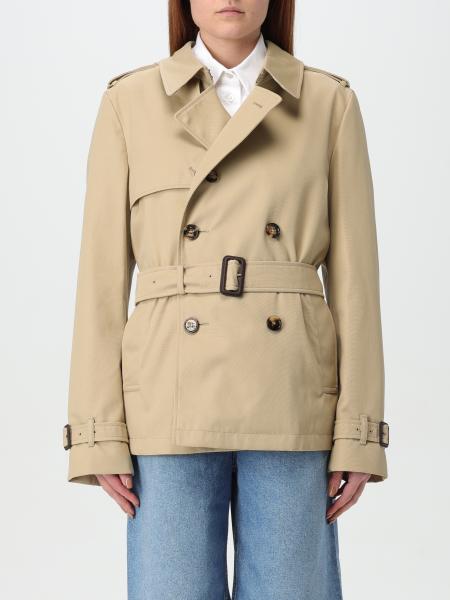 Burberry: Trench doppiopetto Burberry in misto cotone