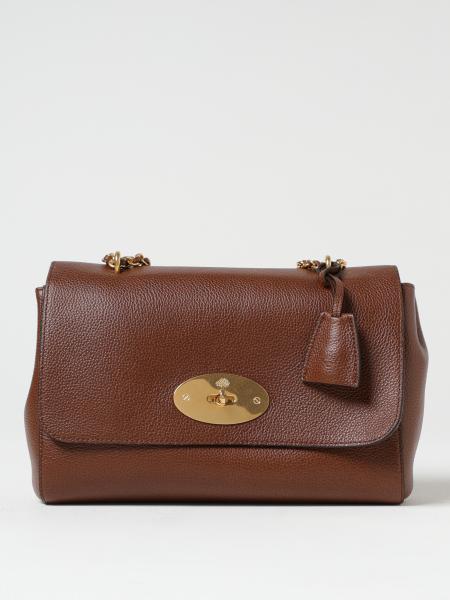 Borsa a spalla Lily media Mulberry in pelle a grana