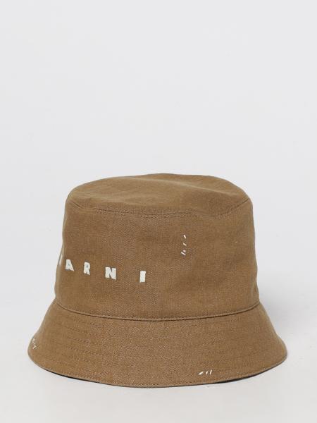 Cotton Hat With Thread Stitching Marni