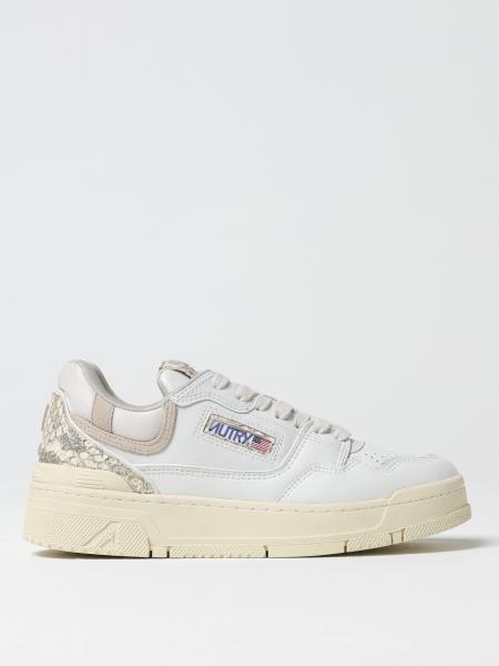 Sneakers CLC Autry in pelle e mesh con stampa pitone