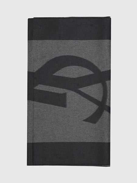 Sciarpa Cassandre Saint Laurent in seta con logo jacquard