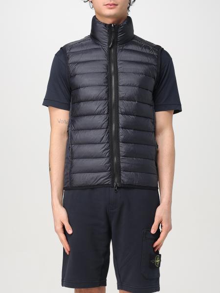 Gilet piumino con trattamento antigoccia Stone Island