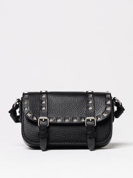 Borsa Mini Rockstud Valentino Garavani in pelle a grana