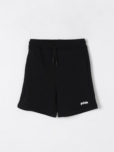 Shorts sportivo in cotone con logo MSGM Kids>