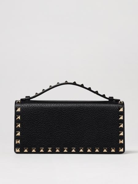 Borsa wallet Rockstud Valentino Garavani in pelle a grana