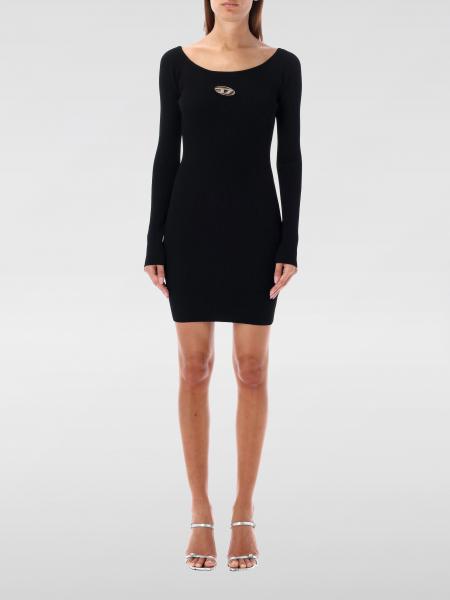 DIESEL: Dress woman - Black | Diesel dress A141880DLAX