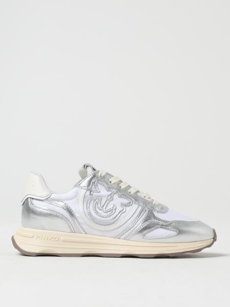 Sneakers Zoe Pinko in pelle laminata e nylon