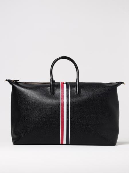 Borsa da viaggio Thom Browne in pelle a grana