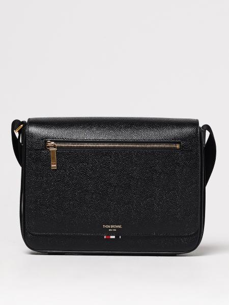 Borsa Reporter Thom Browne in pelle a grana