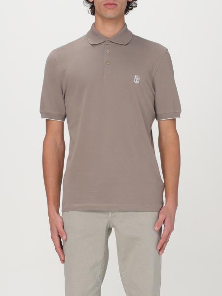 希少 黒入荷！ Dove - men shirt Polo CUCINELLI: BRUNELLO Grey Brunello | トップス