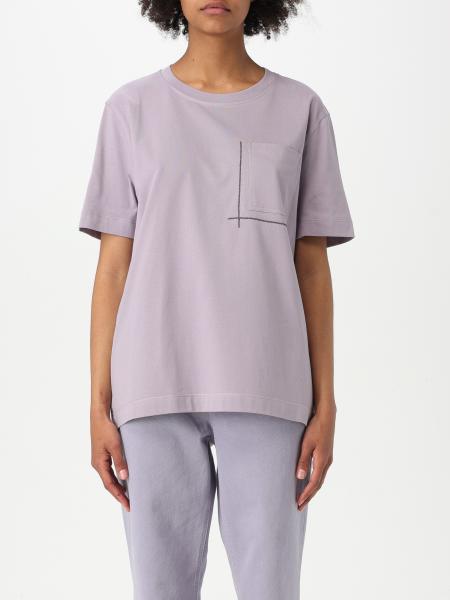 Tシャツ・カットソー BRUNELLO CUCINELLI Woman T-Shirt Violet M0T81HA800 C9101 BRUNELLO CUCINELLI: T-shirt woman - Violet | Brunello