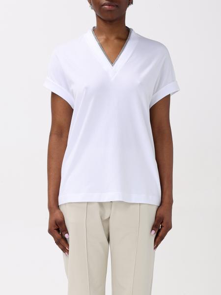 Brunello Cucinelli femme: T-shirt femme Brunello Cucinelli