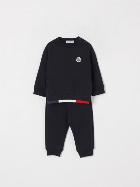 Coordinato in cotone con logo Moncler