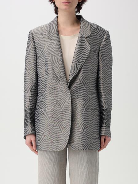 Blazer Giorgio Armani in misto seta stampata