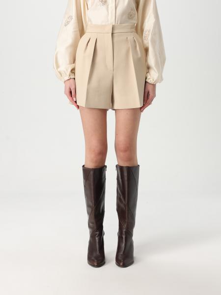 Shorts con pince in lana vergine Max Mara